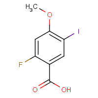 1000162-78-6 2-fluoro-5-iodo-4-methoxybenzoic acid chemical structure
