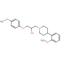 646455-96-1 1-(4-methoxyphenoxy)-3-[4-(2-methoxyphenyl)piperidin-1-yl]propan-2-ol chemical structure