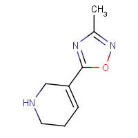 114923-64-7 3-methyl-5-(1,2,3,6-tetrahydropyridin-5-yl)-1,2,4-oxadiazole chemical structure