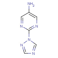 1250743-32-8 2-(1,2,4-triazol-1-yl)pyrimidin-5-amine chemical structure