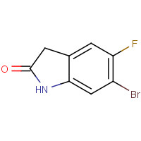893620-44-5 6-bromo-5-fluoro-1,3-dihydroindol-2-one chemical structure