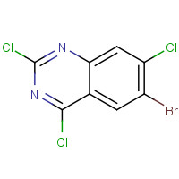 1166378-32-0 6-bromo-2,4,7-trichloroquinazoline chemical structure