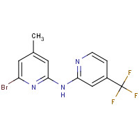 1407500-61-1 6-bromo-4-methyl-N-[4-(trifluoromethyl)pyridin-2-yl]pyridin-2-amine chemical structure