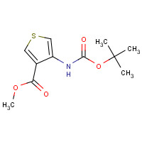 161940-20-1 methyl 4-[(2-methylpropan-2-yl)oxycarbonylamino]thiophene-3-carboxylate chemical structure