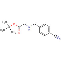 1178114-95-8 tert-butyl 2-[(4-cyanophenyl)methylamino]acetate chemical structure