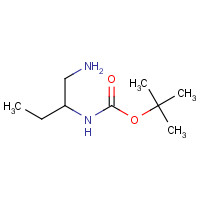 732219-83-9 tert-butyl N-(1-aminobutan-2-yl)carbamate chemical structure