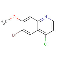 476660-71-6 6-bromo-4-chloro-7-methoxyquinoline chemical structure