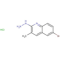 1017146-88-1 (6-bromo-3-methylquinolin-2-yl)hydrazine;hydrochloride chemical structure