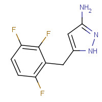1290181-38-2 5-[(2,3,6-trifluorophenyl)methyl]-1H-pyrazol-3-amine chemical structure