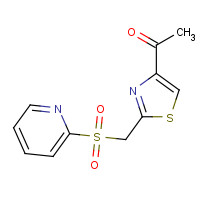 265126-44-1 1-[2-(pyridin-2-ylsulfonylmethyl)-1,3-thiazol-4-yl]ethanone chemical structure