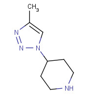 1260670-77-6 4-(4-methyltriazol-1-yl)piperidine chemical structure