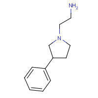33304-29-9 2-(3-phenylpyrrolidin-1-yl)ethanamine chemical structure