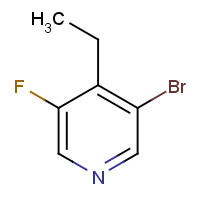 1374655-69-2 3-bromo-4-ethyl-5-fluoropyridine chemical structure