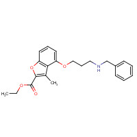 279230-22-7 ethyl 4-[3-(benzylamino)propoxy]-3-methyl-1-benzofuran-2-carboxylate chemical structure