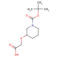 231622-09-6 2-[1-[(2-methylpropan-2-yl)oxycarbonyl]piperidin-3-yl]oxyacetic acid chemical structure