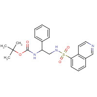 1253955-68-8 tert-butyl N-[2-(isoquinolin-5-ylsulfonylamino)-1-phenylethyl]carbamate chemical structure