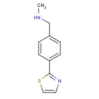 886851-31-6 N-methyl-1-[4-(1,3-thiazol-2-yl)phenyl]methanamine chemical structure