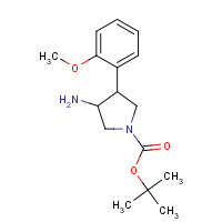 1187172-57-1 tert-butyl 3-amino-4-(2-methoxyphenyl)pyrrolidine-1-carboxylate chemical structure