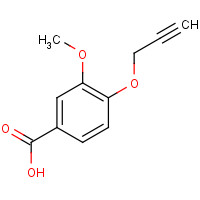 85680-64-4 3-methoxy-4-prop-2-ynoxybenzoic acid chemical structure