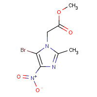 41604-58-4 methyl 2-(5-bromo-2-methyl-4-nitroimidazol-1-yl)acetate chemical structure