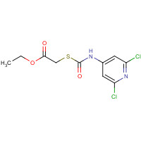 286436-03-1 ethyl 2-[(2,6-dichloropyridin-4-yl)carbamoylsulfanyl]acetate chemical structure