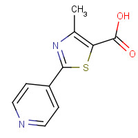 144060-98-0 4-methyl-2-pyridin-4-yl-1,3-thiazole-5-carboxylic acid chemical structure