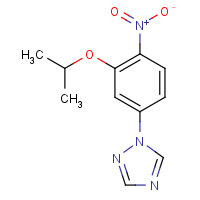 1462950-80-6 1-(4-nitro-3-propan-2-yloxyphenyl)-1,2,4-triazole chemical structure