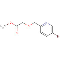 1419602-96-2 methyl 2-[(5-bromopyridin-2-yl)methoxy]acetate chemical structure