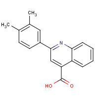 20389-06-4 2-(3,4-dimethylphenyl)quinoline-4-carboxylic acid chemical structure