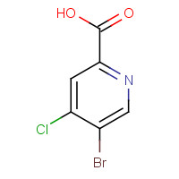 1060802-25-6 5-bromo-4-chloropyridine-2-carboxylic acid chemical structure