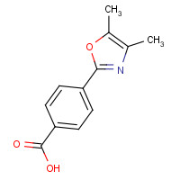 1048918-56-4 4-(4,5-dimethyl-1,3-oxazol-2-yl)benzoic acid chemical structure