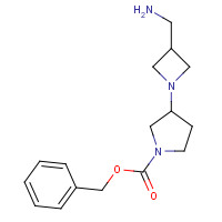 883547-76-0 benzyl 3-[3-(aminomethyl)azetidin-1-yl]pyrrolidine-1-carboxylate chemical structure