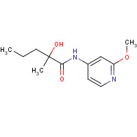 1433904-77-8 2-hydroxy-N-(2-methoxypyridin-4-yl)-2-methylpentanamide chemical structure