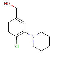 1242315-76-9 (4-chloro-3-piperidin-1-ylphenyl)methanol chemical structure