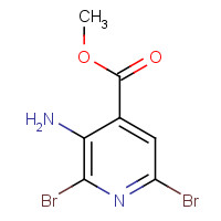 28033-01-4 methyl 3-amino-2,6-dibromopyridine-4-carboxylate chemical structure