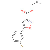 371157-14-1 ethyl 5-(3-fluorophenyl)-1,2-oxazole-3-carboxylate chemical structure