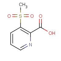 61830-06-6 3-methylsulfonylpyridine-2-carboxylic acid chemical structure