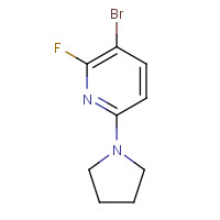 1228666-43-0 3-bromo-2-fluoro-6-pyrrolidin-1-ylpyridine chemical structure