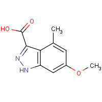 885521-42-6 6-methoxy-4-methyl-1H-indazole-3-carboxylic acid chemical structure