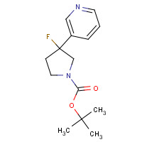 1225218-41-6 tert-butyl 3-fluoro-3-pyridin-3-ylpyrrolidine-1-carboxylate chemical structure
