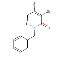 134965-39-2 2-benzyl-4,5-dibromopyridazin-3-one chemical structure