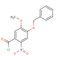 64154-78-5 5-methoxy-2-nitro-4-phenylmethoxybenzoyl chloride chemical structure