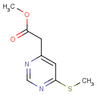 946422-10-2 methyl 2-(6-methylsulfanylpyrimidin-4-yl)acetate chemical structure