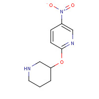 1185539-84-7 5-nitro-2-piperidin-3-yloxypyridine chemical structure
