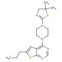 1271738-62-5 4-[4-(5,5-dimethyl-4H-1,3-thiazol-2-yl)piperazin-1-yl]-6-propylthieno[2,3-d]pyrimidine chemical structure