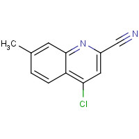 1044278-42-3 4-chloro-7-methylquinoline-2-carbonitrile chemical structure