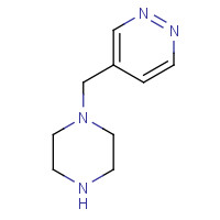 1263387-83-2 4-(piperazin-1-ylmethyl)pyridazine chemical structure