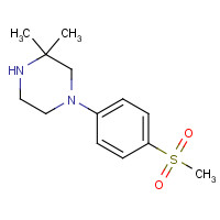 1095538-51-4 3,3-dimethyl-1-(4-methylsulfonylphenyl)piperazine chemical structure