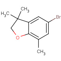 285549-16-8 5-bromo-3,3,7-trimethyl-2H-1-benzofuran chemical structure