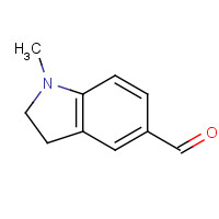 60082-02-2 1-methyl-2,3-dihydroindole-5-carbaldehyde chemical structure